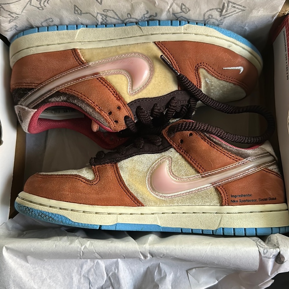 Nike X Social Status Chocolate Milk Dunk Lows PS